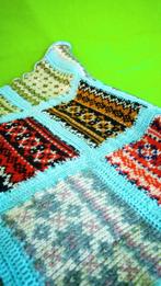 Multicolor Patchwork Blanket | Knit | Fair Isle Patterns, Verzenden, Zo goed als nieuw