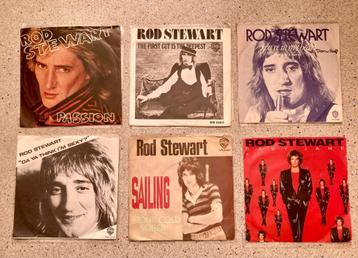 Zes Singles Rod Stewart  TEAB beschikbaar voor biedingen