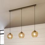 Sofian Hanglamp, amber, glas, 100cm, 3-lamps, Sport en Fitness, Sauna, Ophalen of Verzenden, Nieuw