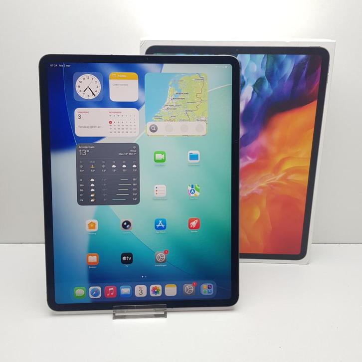 Apple iPad Pro 12.9" (4e gen) – 128GB – WiFi + 4G - Grijs, Computers en Software, Apple iPads, Zo goed als nieuw