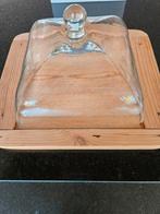 Mooi houten plateau 29x34 met stolp voor bijv kazen, Huis en Inrichting, Woonaccessoires | Stolpen, Ophalen of Verzenden, Zo goed als nieuw