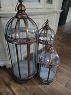 Xl windlichten prijs p/st Clayre & Eef bol glas foto 1 t/m 7, Huis en Inrichting, Woonaccessoires | Kandelaars en Kaarsen, Ophalen