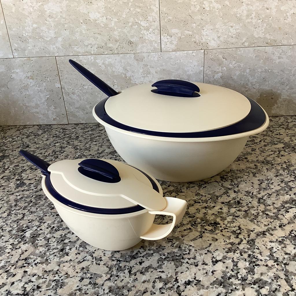 Tupperware Iso Serveer en Saus  Schaal., Huis en Inrichting, Keuken | Tupperware, Zo goed als nieuw, Schaal, Blauw, Ophalen of Verzenden
