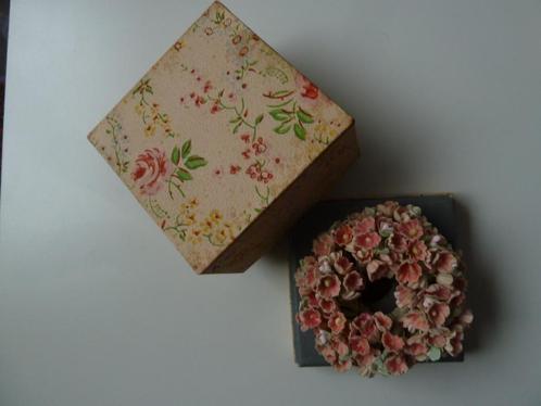 Antieke kaarsen krans, bloemenkrans, nieuw in org. doosje, Huis en Inrichting, Woonaccessoires | Kandelaars en Kaarsen, Nieuw