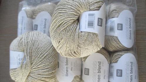 12 bol Rico Essentials Linnen Blend Aran, Hobby en Vrije tijd, Breien en Haken, Nieuw, Breien of Haken, Wol of Garen, Ophalen of Verzenden