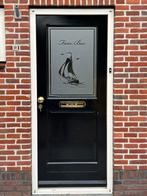 Hardhouten deur met kozijn, 99x224cm, 80 tot 100 cm, 215 cm of meer, Ophalen of Verzenden, Hout