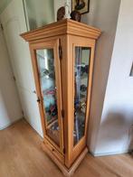 Vitrine  houten glas, Huis en Inrichting, Kasten | Vitrinekasten, 50 tot 100 cm, Nieuw, Glas, 150 tot 200 cm