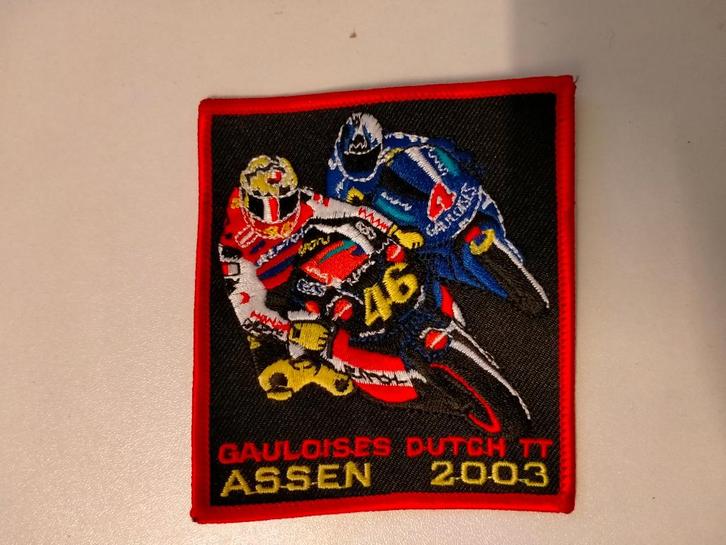 Gauloises Dutch TT Assen 2003 motor race cross patch embleem, Verzamelen, Automerken, Motoren en Formule 1, Nieuw, Motoren, Verzenden