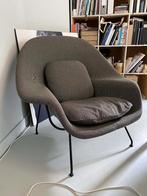 Womb Chairs in stijlvol grijs – als set of los te koop, Huis en Inrichting, Fauteuils, Ophalen, Gebruikt, Mid century, 75 tot 100 cm