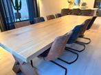 Massief eikenhouten eettafel 3 meter, 6cm dik massief blad, Huis en Inrichting, Ophalen, 100 tot 150 cm, Eikenhout, 200 cm of meer
