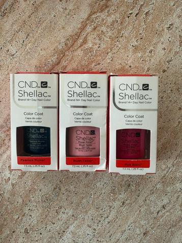 CND Shellac 3 kleuren color coat beschikbaar voor biedingen