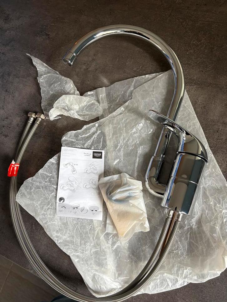 Grohe keuken mengkraan, Doe-het-zelf en Verbouw, Sanitair, Nieuw, Kraan, Chroom, Ophalen of Verzenden