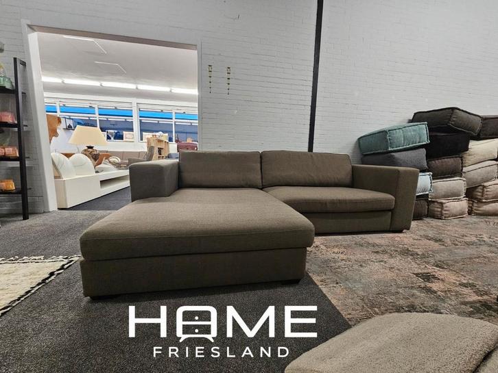 Hoekbank - Licht Bruin, Huis en Inrichting, Banken | Voetenbanken en Poefen, Zo goed als nieuw, 125 cm of meer, 125 cm of meer