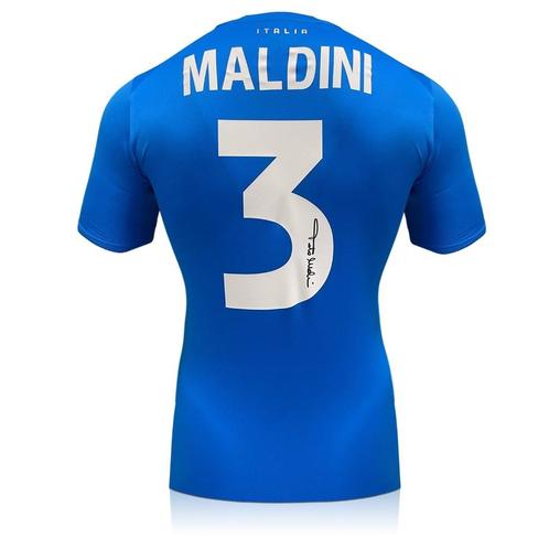 Paolo Maldini Gesigneerd Italiaans 2022 shirt, Verzamelen, Sportartikelen en Voetbal, Nieuw, Shirt, Buitenlandse clubs, Verzenden