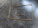 14 karaats Rope ketting en armband, Ophalen of Verzenden, Zo goed als nieuw, Goud, Goud