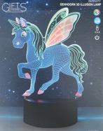 Eenhoorn 3d led lamp, Huis en Inrichting, Ophalen of Verzenden, Nieuw, 3d led lamp
