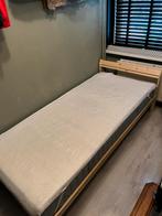 Eenpersoonsbed - Ideaal voor kleine ruimtes!, 90 cm, Eenpersoons, Beige, Ophalen of Verzenden