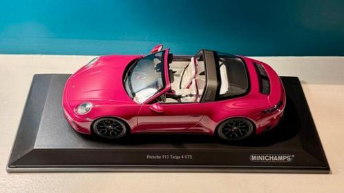 Porsche 911 Gts Targa 1:18 Minichamps Custom Rubystar, Hobby en Vrije tijd, Modelauto's | 1:18, Nieuw, MiniChamps, Ophalen of Verzenden
