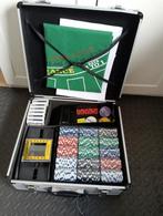 Pokerset met 600 fiches en veel meer., Hobby en Vrije tijd, Gezelschapsspellen | Kaartspellen, Een of twee spelers, Ophalen, Zo goed als nieuw