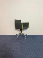 8 x Vergaderstoel Artifort Paco - antraciet/groen,, Ophalen, Gebruikt, Overige kleuren, Stof