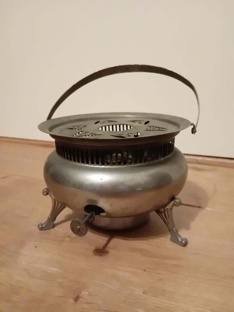 Petroleum stel - vintage/antiek - koper, Antiek en Kunst, Ophalen of Verzenden, Koper