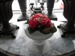 Prachtige aparte witte opaline glazen vaas bloempot, Ophalen, Wit, Minder dan 50 cm, Glas
