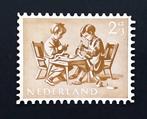 Ned. Kinderzegelactie 1954 – zegel + officieel actieblad, Ophalen of Verzenden, Na 1940, Postfris