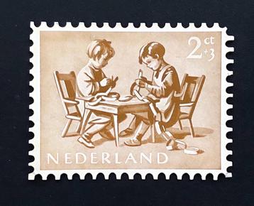 Ned. Kinderzegelactie 1954 – zegel + officieel actieblad beschikbaar voor biedingen