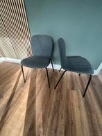 2 grijze IKEA stoelen - 3 jaar oud, Huis en Inrichting, Stoelen, Gebruikt, Twee, Ophalen of Verzenden, Stof