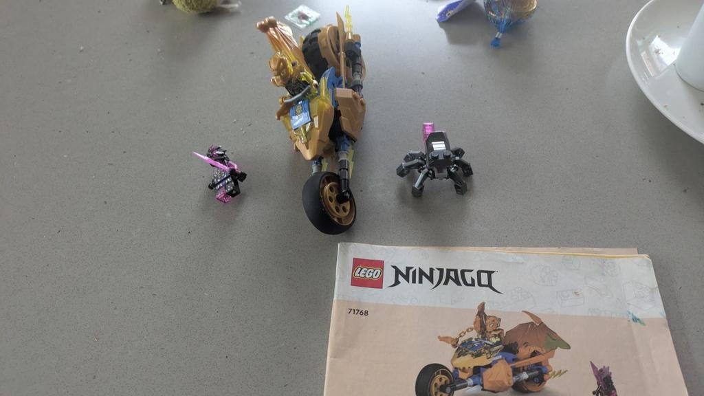 LEGO Ninjago Jay's Gouden Drakenmotor 71768, Ophalen of Verzenden, Zo goed als nieuw, Complete set, Lego