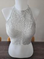 Gehaakte zilverkleurige top met glitter, Kleding | Dames, Tops, Verzenden, Nieuw, Grijs