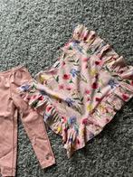 Monnalisa lederlook broek 5 jaar met blouse 4 jaar, Meisje, Ophalen of Verzenden, Zo goed als nieuw, Setje