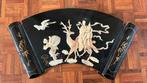 Groot paneel met dame op hert. Chinees?, Ophalen