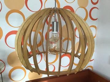 Lucide hanglamp Bounde, mooi licht hout, stijl Deens design beschikbaar voor biedingen