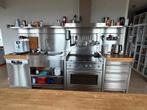 Roestvrij stalen / rvs keuken, Overige typen, Ophalen of Verzenden, Zo goed als nieuw, Hout
