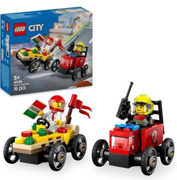 LEGO CITY 60458 Pizzabestelwagen vs Brandweerauto *NEW* beschikbaar voor biedingen