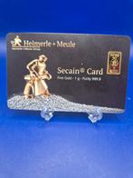 1g Goudbaar Heimerle + Meule Secain Card - 999.9 Fijn Goud, Ophalen of Verzenden, Goud