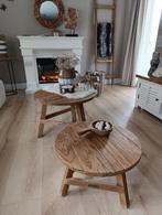 Robuuste teakhouten salontafels verschillende maten nieuw, Ophalen, 50 tot 100 cm, Nieuw, 50 tot 100 cm