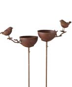 VOGELVOER WATERSCHAAL OP TUIN STEKER - ROEST DESIGN - LOKI