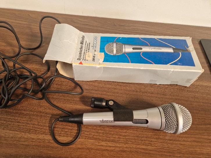 VIVANCO DM46 dynamische microfoon, Muziek en Instrumenten, Microfoons, Zo goed als nieuw, Zangmicrofoon, Ophalen of Verzenden