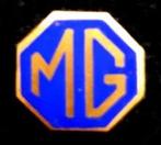 M.G. speld paarsblauw emaille, Verzenden, Nieuw, Transport, Speldje of Pin