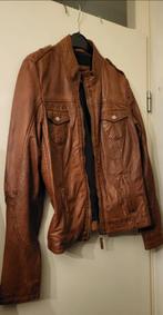 Leren jasje dames , voorjaar, herfst, cognac kleur, Ophalen, Zo goed als nieuw, Maat 38/40 (M), Bruin