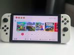 Nintendo Switch OLED wit inc. spellen, Spelcomputers en Games, Ophalen of Verzenden, Zo goed als nieuw, Met 1 controller, Switch OLED
