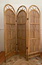 VINTAGE BAMBOE RIET ROTAN KAMERSCHERM ROOMDIVDER PARAVENT, Huis en Inrichting, Woonaccessoires | Kamerschermen, Ophalen, Zo goed als nieuw