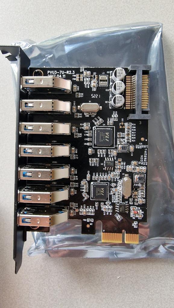 Orico usb 3.0 5gbps pci expess expansion card PVU3‑7U‑V1, Computers en Software, Netwerkkaarten, Zo goed als nieuw, Intern, Ophalen