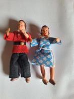 2 oude poppenhuis poppen, Ophalen of Verzenden, Gebruikt, Poppenhuis