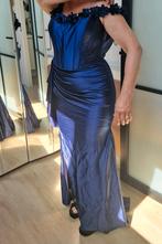 gala jurk maat 38-40  blaauwe kleur, Galajurk, Blauw, Zo goed als nieuw, Ophalen