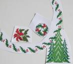 Borduurpatroon  Kerstboom  Kerst Roos    nr 8671, Verzenden, Nieuw, Handborduren, Patroon