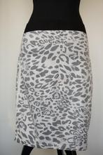 AAIKO Grijs/Witte Halflange Panterprint Elastische Rok S 36, Aaiko, Ophalen of Verzenden, Zo goed als nieuw, Maat 36 (S)