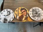 Elvis Presley klokken, Ophalen of Verzenden, Gebruikt, Wandklok